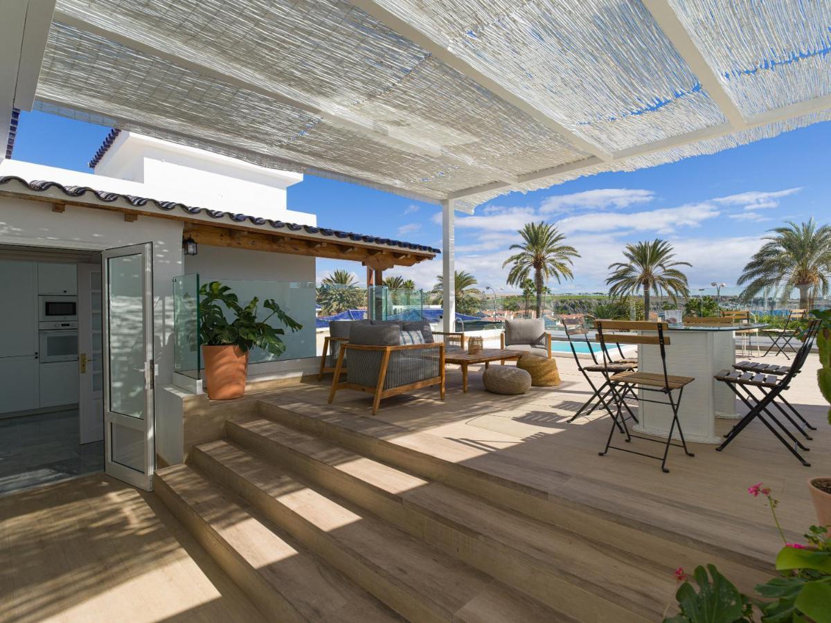 Pasitoblanco Porto Mare 45 Seaview Villa Private Heated Pool Pasito Blanco Exterior photo
